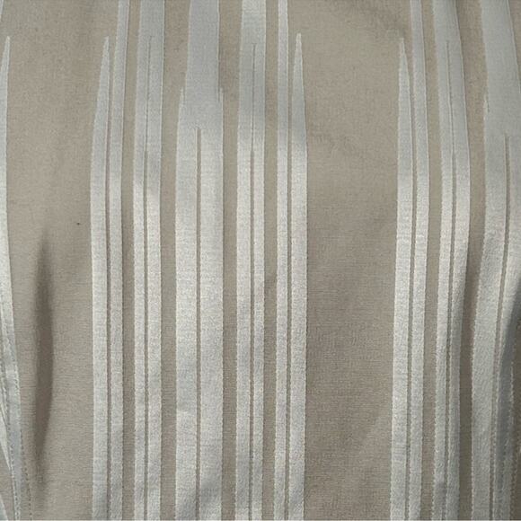 Calvin Klein Sheath Midi Dress Beige White Ombre Shadow Pattern Size 10 - Picture 7 of 13